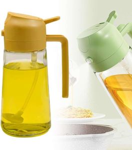 in Glass Sprayer Large Oz Olive Dispenser Kitchen Food grade Oil Mister Spray Bottle for Cooking Air Fryer Frying BBQ Yellow