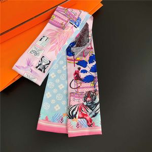 Köp en och få en gratis halsdukar lyxdesigner bokstäver väskor scraf silkes halsdukar kvinnor hanterar väska bandanas bagage ljuddämpare france plånbok handväska handväska paris 74c