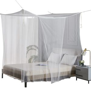 Mosquito w stylu europejskim Black and White Oversizehed Four -Door Mosquito Net Outdoor 240509