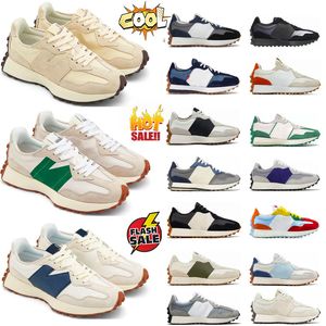 2024 Neue Laufschuhe 327 Frauen Männer Leopardenmuster Designer Sneakers Weiße Uni Green Fashion Skateboard Schwarz weiß Khaki Meersalz Freizeitschuhe