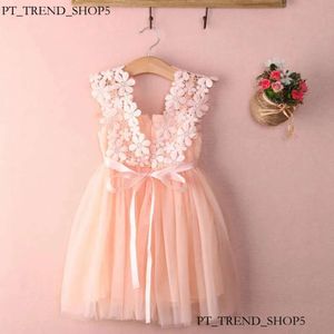 Princesa por atacado Criança criança garotinha Tutu Dress Lace Tulle Party Wedding Birthday Vestres para meninas Summer Summer Sleesess Girl's 670 ABB