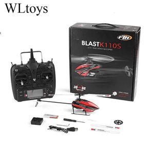Parkten Original Wltoys K110s RC Helicopter 24g 6ch 3D6G System Brushless Motor Quadcopter Remote Control Toy Aircraft Drone 240523