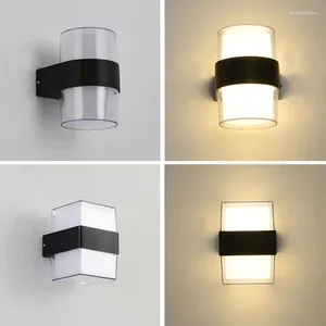 Vägglampa ledde modern plastljus sconces 10w inomhusbelysning heminredning för vardagsrum sovrum kök fixtur