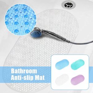 Maty do kąpieli bez poślizgu wanna pvc elipsa przezroczysta mata bezpieczeństwo prysznic z drenażem łatwym do czystych do umywalki łazienka kreatywna stopa