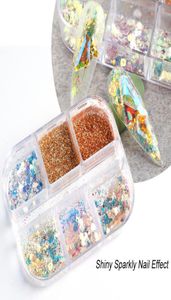 AB REMARD Flakes Sparkly Glitter блестящие блестки порошковые всплески лаки для ногтей. Украшение 7616516