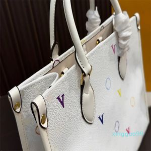 Kvinnors lyxdesigner Jungle Tote Bag axel underarm shopping förvaring handväska 34 cm
