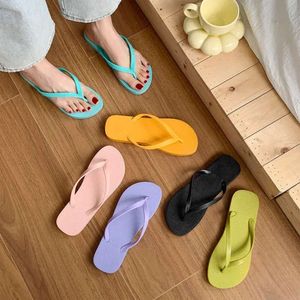 Sandálias mulheres internas tkhot Summer Shoes Slide Slide Soft Non Slip Plataforma Home Flippers Sandália Jepit Isrin 13b