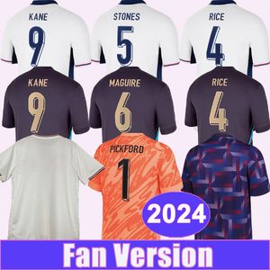 2024 Inglaterra Jerseys de futebol da Inglaterra Rice Bellingham Gallagher Maddison Foden Watkins Gordon Home Away Away Concept versão conceitual Camisetas de futebol
