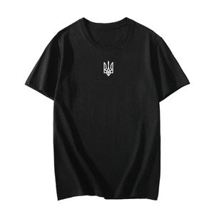 Украинская патриотическая графическая графическая печать модальная T Shirs Streetwear Tee Tee Ukraine Женская футболка украина