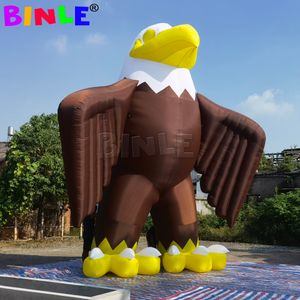 wholesale Custom 26ft giant Inflatable Eagle balloon flying Hawk mascot for Outdoor Advertising