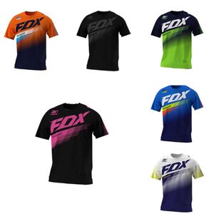 Herr t-shirts 2024 Fox Ranger Mens T-shirt Mountain Bike Sports Sport Off Road Vehicle DH Motorcykel Jersey Beer 3G72