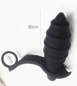 Мужское водонепроницаемое силиконовое простата массажное кольцо кольцо анальное вибраторное вибраторное заглушка взрослые эротические анальные секс игрушки для мужчин S10259708648