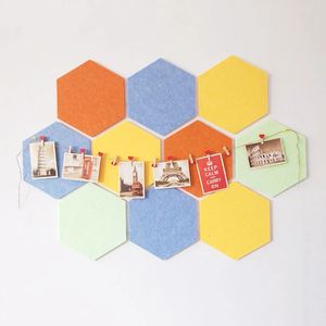 Modern Hexagonal Felt Wall Stickers Shool Office Bedroom Wallpapers Esthetic Decor Home Accessoarer Decoration Pos Art Board 240521