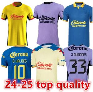 24 25 Liga MX Club America Soccer Jerseys Home 2024 K.Alvarez J.Quinones D.valdes G.ochoa giovani Fidalgo M.Layun A.Zendejas Football Men Kits Рубашка 6688