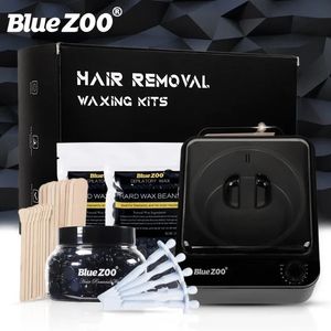 Bluezoo gränsöverskridande utrikeshandel Heta säljer honungsvax hårborttagning vaxbönor alla svarta non stick pott vaxterapi maskin hår