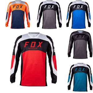 Dhfq Men's T-shirts 2024 Summer Mens Motorcycle Jersey Mtb Mountain Bicycle T-shirt Dh Off Road Enduro Downhill Breathable Quick Drying Sweatshirt