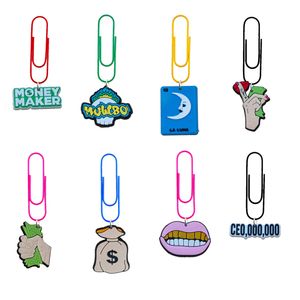 Pins broches dinheiro clipes de papel de desenho animado BK Bookmarks para enfermeira Sile Sile Silencied Paperclip School Escritório Cute Drop Drop OTBBR