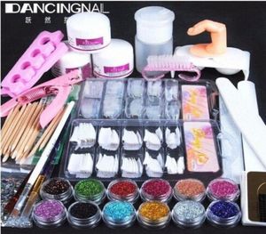 Ganz neuer professioneller Acrylpulver Glitzer Falsches französische Tipps Polymer Builder Nagelbürstenpinsel Deco Schere Diy Nails Art Ki3616800