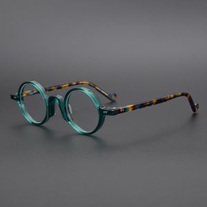 Mode Sonnenbrillen Frames Acetat transparente runde Brille Männer Vintage Small Brillen Rahmen Frauen optisches verschreibungspflichtiges Spektakel CLE 272H