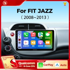 Car DVD Stereo Radio MultiMedia беспроводная CarPlay Android Auto для Honda Fit Jazz 2009 2009 2011 2012 2012 2013 2 Din GPS