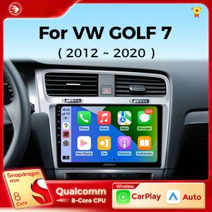 Rádio de DVD de carro para Volkswagen VW Golf VII Golf Mk7 7 GTI R 2012-2020 CarPlay Android Auto Radio Carro Estéreo Player Multimedia Player