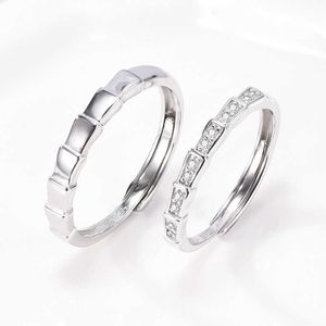 BU Кольца персонализированное дизайнерское кольцо S925 Серебряное серебряное и творческое кольцо для пары детства с регулируемым открытием s