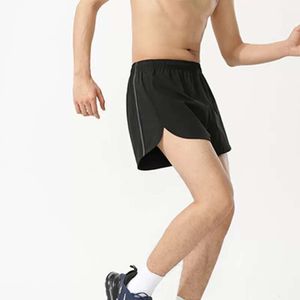 Spodnie, spodenki, czteroczęściowe spodnie z jedwabiu mężczyzn, trzyosobowe spodnie, szybkie suszenie, letni bieg, wysokie elastyczne spodnie sportowe
