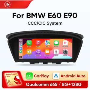 CAR DVD Wireless CarPlay Multimedia Player para BMW 5 Series E60 E61 E90 E91 Rádio Android Android Audio CCC CIC SYSTEM