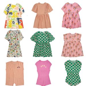 BC 2024SS Kids Dress for Girls Cute Print Short Sleeve Dresses L2405