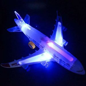 航空機モドルエアバスA380航空機モデルおもちゃカーファッションフラッシュアセンブリ自動ステアリング電気航空機玩具S2452355