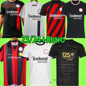 125 anni di anniversario Eintracht Maglie da calcio di Francoforte 2023 2024 Ndicka Sow Kolo Muani Kostic Kamada Rode Borre Retro 99 00 Shirt da calcio 1999 2000 Vintage