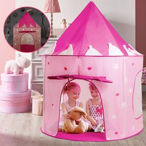 Glödande Ocean Ball Pool Lysande Castle Play House Portable Foldbar Princess Folding Tent Outdoor Baby Toy Gift