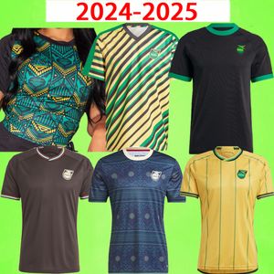 2024 Jamaica Soccer Jerseys 2023 2025 Home Away Retro Football Shirt Earle Whitmore Dawes Sinclair Antonio Nicholson Suilds 23 24 25 Pre-Match T-Shirt