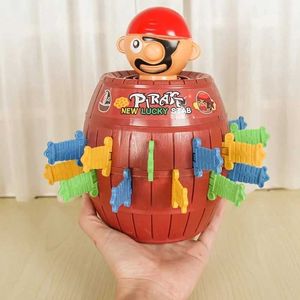 Halloween Toys Fun Pirate Bucket Toy Game Lucky Jumping Pirate Bucket Sword Stubb Cunning Toy Family Family Interaction Game Childrens Gifts WX5.22