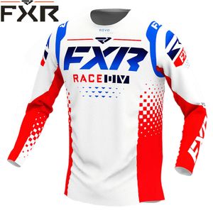 C7IU Men's T-shirts Mens Downhill Jerseys Fxr Mountain Bike Mtb Shirts Offroad Dh Motorcycle Jersey Motocross Sportwear Clothing