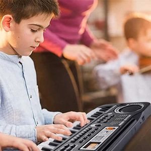Клавички фортепиано детская музыка Sound Toys 61 Key Childrens Electronic клавиша фортепиано с микрофонами музыкального инструмента USB Digital WX5.2146563