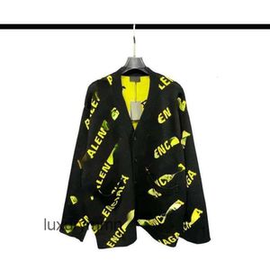 balenciges Designer hoodies Mens Sweaters Sweater ceiling fashion brand autumn and winter full printed knitted cardigan sw S2YP