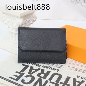 Designer Wallet Card Card Man Women Wormed Worthets Metal Letter Multi-Card Card Bags Brand Brand Journey Zipper Hasp Coin Pulses Design Pocket pieghevole con scatola