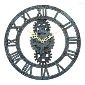 Relógios de parede Relógio de engrenagem impermeável Relógio retro Crafts Decoração de decoração para casa para restaurante Sala de jantar Decoração do ano