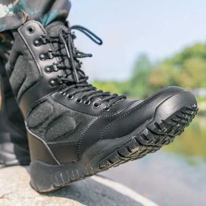 屋外靴サンダル送料無料革の戦術ブーツ靴