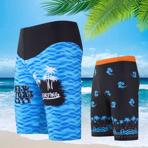 Hot Spring Swimming Pants Sports Large Size Swimming Shirts Professional Quick Drying Mens Swimming Pants Adult 5-point Swimming Pants