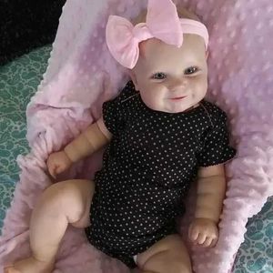 Dolls NPK 50/60CM Dual Options Regenerated Baby Doll Toddler Soft Touch Maddy with Hand Painted Hair High Quality Handmade Doll S2452307