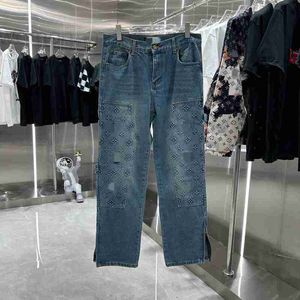 Mäns jeans designer denim byxor mens jeans män svart byxor kvalitet rak design retro strtwear casual sweatpants designers joggar jeanssbiker trucke ckdw