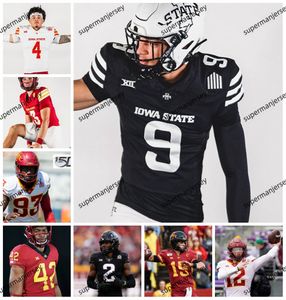 Iowa State Cyclones Football Jersey - Jersey de futebol universitário para homens, mulheres, jovens