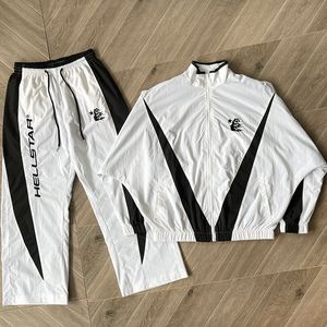 White 2024SS Men Women Pants Jacket Sets Fotos reais de alta qualidade