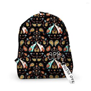 Backpack Fashion Dlephant Mackpacks Boys/Girls School School School Keychains Oxford Oxford Imper impermeável engraçado