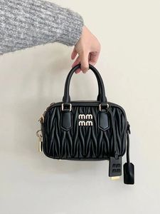 womens designer shoulder luxury handbag under armpit crossbody zipper closure soft leather mini black beige metal lettering holiday