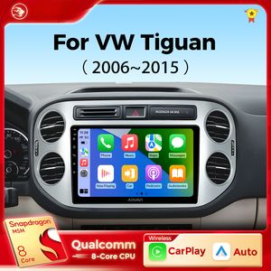 Player multimídia estéreo em DVD de carro para Volkswagen VW Tiguan 2006 2010 2016 Golf Plus Wireless CarPlay Android Auto