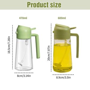 in Glass Sprayer amp Dispenser Upgrade Oz Large Capacity Olive Kitchen Food grade Oil Spray Bottle with Handle for Cooking Air Fryer 2bc8f7