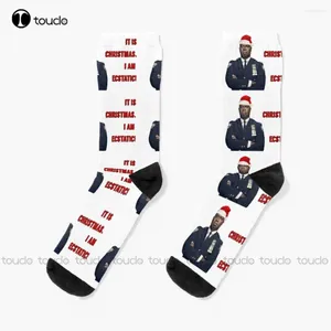 Women Socks Es ist Weihnachten Ich bin ekstatischer Kapitän Ray Holt Brooklyn 99 Boot für Männer, die personalisierte Custom Unisex Erwachsene